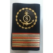 Tubolari (paio)  in materiale sintetico per Pimo Maresciallo della Marina Militare Italiana - categoria: Furiere segretario